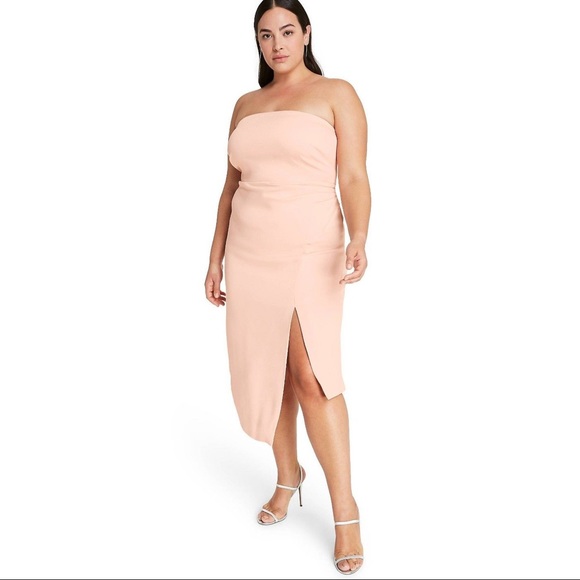 Cushnie Dresses Nwt Cushnie Target Pink Strapless Sideslit Dress